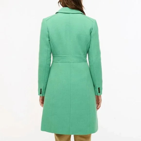 J Crew Double Cloth Italian Wool Classic Lady Day Coat with Thinsulate - Picture 6 of 8
